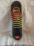 ALMOST MAX BLACK BLUR IMPACT SKATEBOARD DECK 8.0